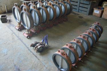 蝸輪蝶閥生產車間